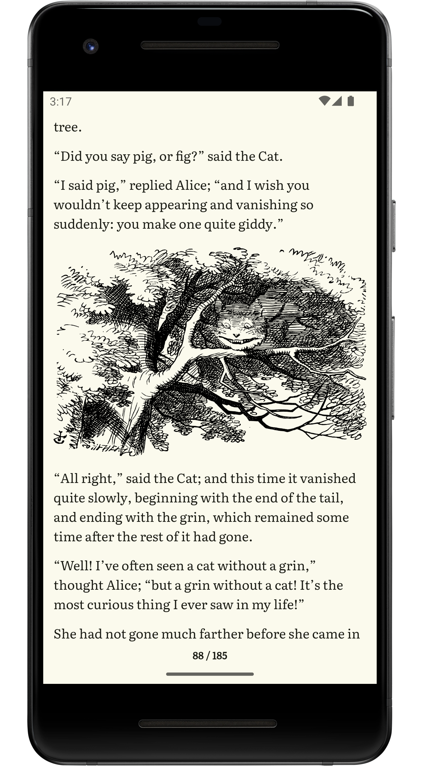 Readenia framed screenshot